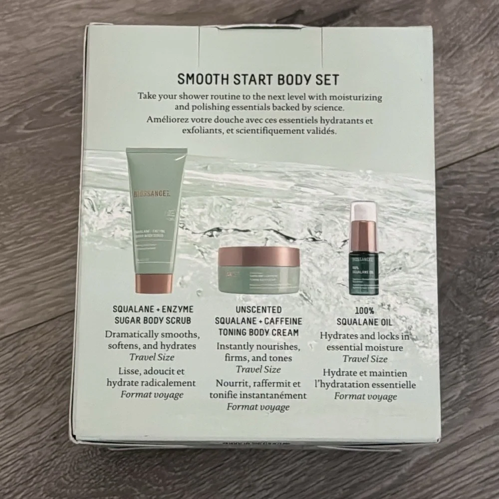 Biossance Smooth Start Body Set Travel Size